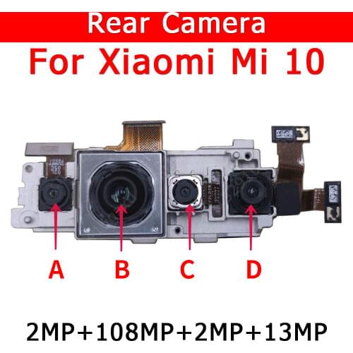 Original Rear Camera For Xiaomi Mi 10 Mi10 Back Main Big Camera Module Flex Cable Replacement Spare Parts
