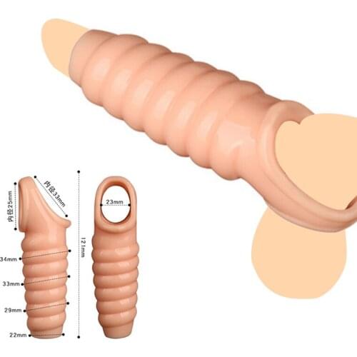 Dick Vibrating Sleeve For Men Dildo Extender Reusable секс игруш Intimate Goods Penis Enlargement Rings Cock Silicone Adult Toys