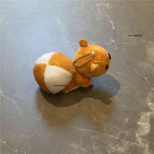 9CM Squirrel Stuffed Plush Doll , Keychain Pendant Plush Wedding Bouquet Decoration Toys