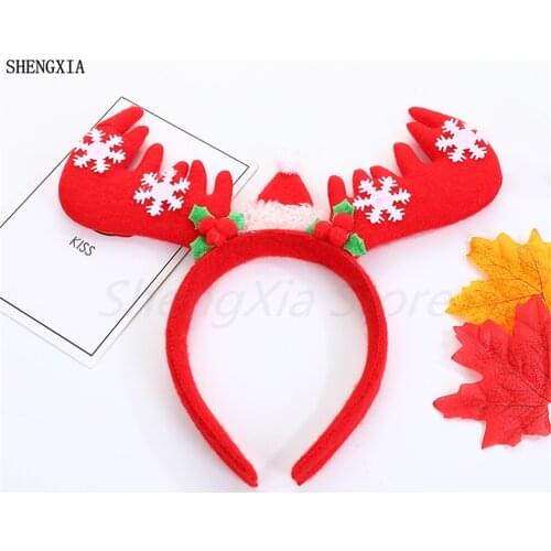 Christmas decoration Christmas hat antler headband Adult children party supplies Christmas head buckle elk headband