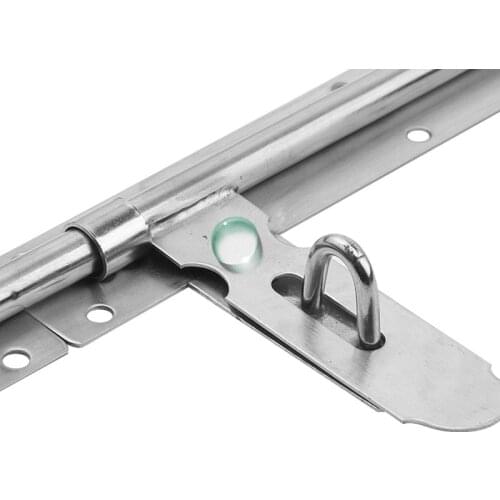 Stainless steel windows slide latch Hasp 8-20 inches door bolt with screw for Home Gate Bathroom Cabinet Safety lock hardware