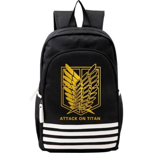 Attack on Titan Shoulder Bag Japan Anime Men Women Backpack Bookbag Mochila for School Teenagers