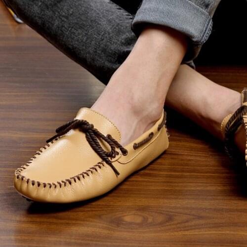 Men Genuine Leather Shoes Tassel Luxury Designer Classic Fashion Sneakers Flats Male Slip on Lightweight Moccasins Mens Loafers