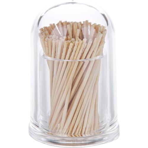 Transparent Toothpick Holder with Cover Household Table Toothpick Storage Box Tavel Toothpick Container Cotton Swab Holder