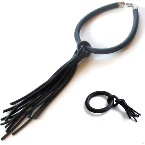 YD&YDBZ 2019 New Tassel Pendant Necklace Women Rubber Necklaces Handmade Jewelry Neck Collar Choker Bohemia Jewellery Wholesale