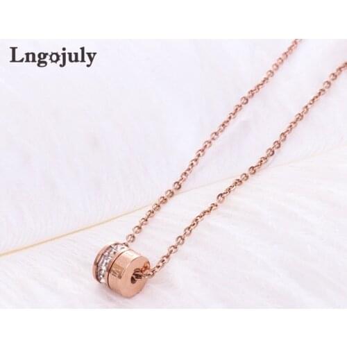 Fashion Women Necklaces Titanium Steel Mouse Pendant Necklaces For Women Girl Anniversary Wedding Necklace Jewelry Gift