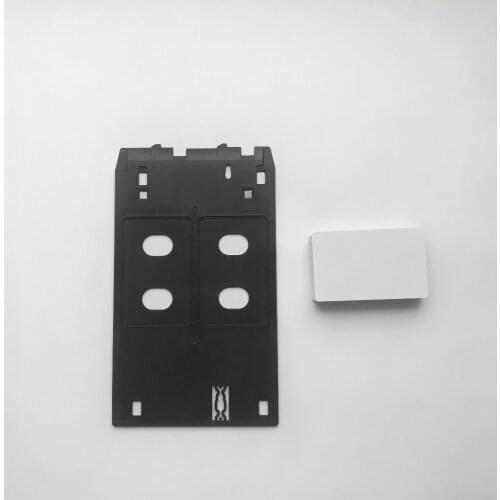 100pcs blank Inkjet printable white PVC Card + 1pc ID Card Tray for Canon J type Canon MG5400 MG5420 MG5422 MG5430 etc printers