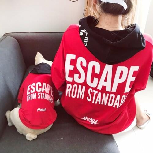 2018 Dog Clothes for Small Dogs Autumn Cotton Coat for French Bulldog Chihuahua Yorkshire Pet Clothes Parent-child Dog Costume