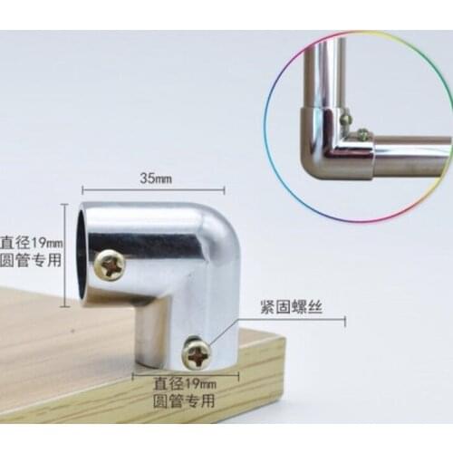 4pcs 19mm Zinc Alloy Clothes Pole Joint Connector Clothes Pole Accessories