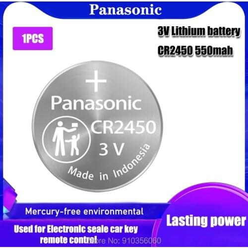 Panasonic CR2450 Button Batteries KCR2450 5029LC LM2450 Cell Coin Lithium Battery 3V CR 2450 For Watch Electronic Toy Remote