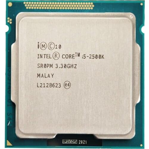 Intel Core i5 2500K CPU 6M Duad-Core 3.3GHz 95W Socket 1155 i5-2500K CPU