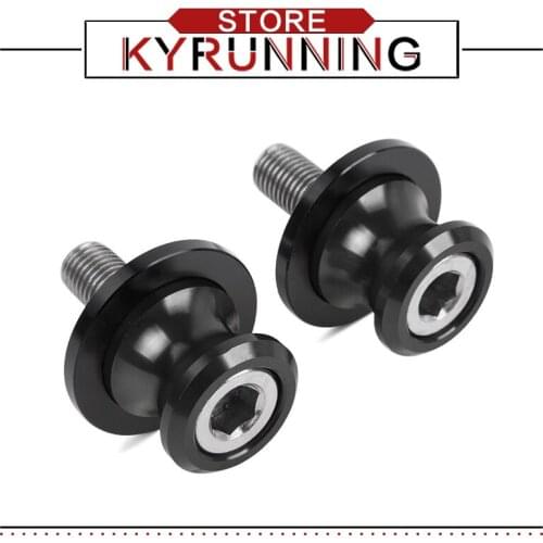 For z900 z1000 ER6N Z750 Z750R Z250 NINJA 300 ER6F VULCAN S6 M10 Motorcycle CNCStands Screw sliders Swingarm Spools Slider