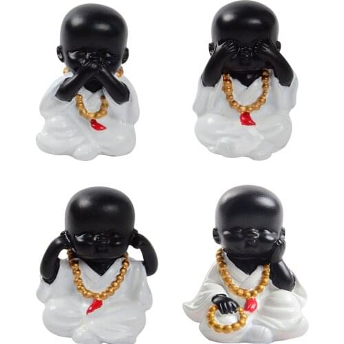 Monk Figure Ornaments Kung Fu Doll Toy Micro Landscape Garden Decorations
