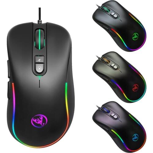 Gaming Mouse With 7 Keys Can Turn Off The Lights, Support Various Gaming Wired Mouse RGB PC Mouse Pad Computer Mouse Universal