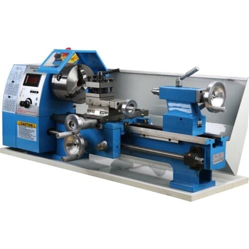 KDL-210 Bench Metal Lathe Multifunctional Household Mini Metal Lathe Metal Processing Machine DIY Work Lathe 220V 50/60Hz 600W