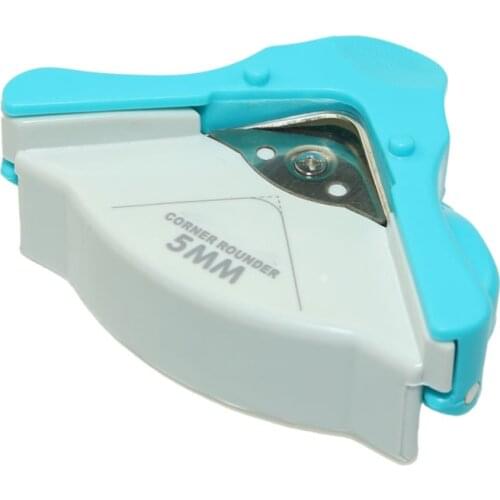 Corner Rounder Punch 5 mm, Rounded Corner Cutter with Tray for Paper Scrapbook Pictures Name Cards Invitations Paper Craft DIY