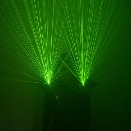 M64 Green laser light shoulder vest dj robot man show laser projector luminous dance costumes party wears show clothe armor club