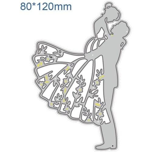 Bride Groom Wedding Metal Cutting Dies Stencils for DIY Scrapbooking Paper Album Embossing Decoration Craft Knife Mould Die