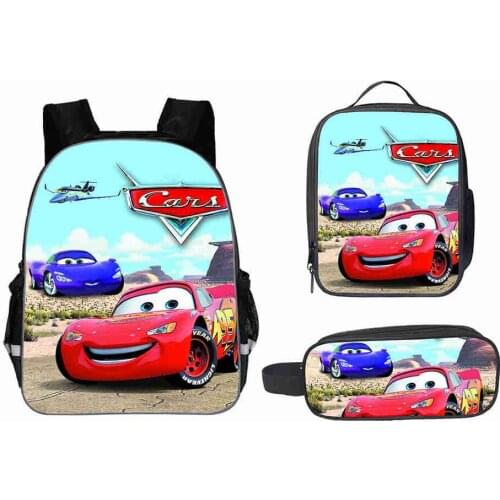 Disney 3D Print Schoolbag Sets For Boys Kids Backpack Multi Function Kids Satchel Children Book Bag Back To School Bags