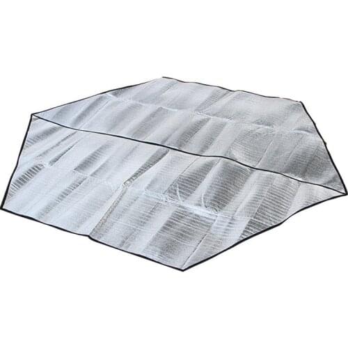Outdoor Camping Tent Pad Portable Double-Sided Aluminum Film Mat Moisture-Proof Beach Picnic Blanket Folding Camping Equipment