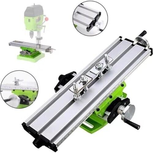 New Aluminum Alloy Milling Machine Compound Work Table Cross Slide Bench Drill Press Vise Fixture