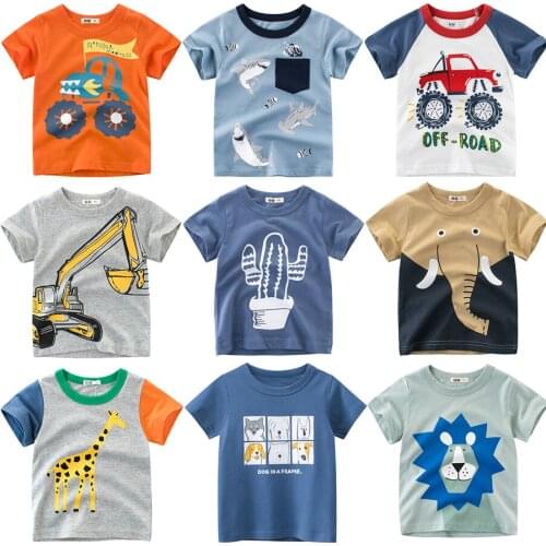 Boys & Girls T-Shirts 2021 New Summer Kids Clothes Children Clothing 100% Cotton Child Short SleeveToddler T-Shirts 2-8 Years
