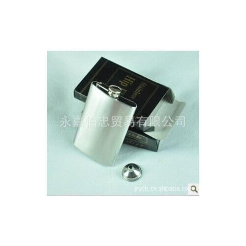 Whole Sale 100pcs/lot Stainless steel Mens portable Flagon Liquor Flask Hip Flask 10OZ flask 144gFree Shipment