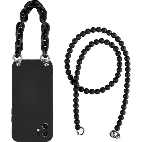 Original Crossbody Lanyard Case For Xiaomi Redmi Note 10 Pro POCO X3 NFC Mi 10T Pro Necklace Liquid Silicone Strap Cover