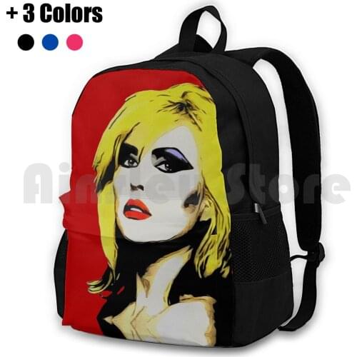 Debbie Outdoor Hiking Backpack Waterproof Camping Travel Harry Debbie Harry Blondie Sweet And Low 1989 Remix New York City