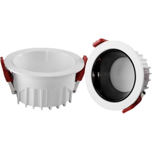 Anti-glare Recessed Ceiling Downlight lamp 7W 9W 15W 20W 35W 45W Dimmable cob led spot lights Ceiling Fixtures Lighting 85-265V