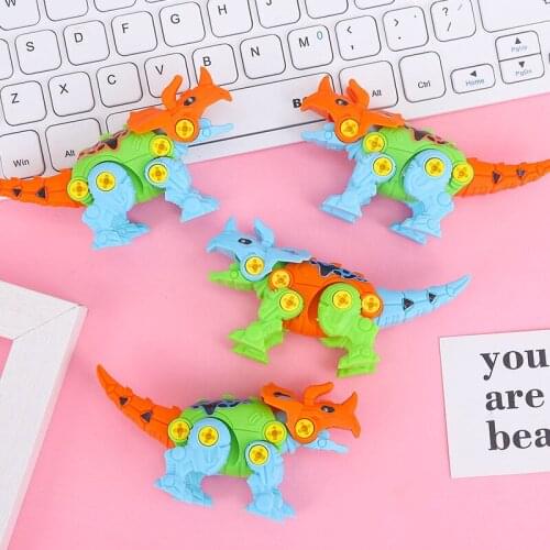 10PCS Kids Dinosaur Party Favor Supply Screwdriver assembly Dinosaur Girl Boy gift Souvenir Cute Giveaway Pinata Fillers