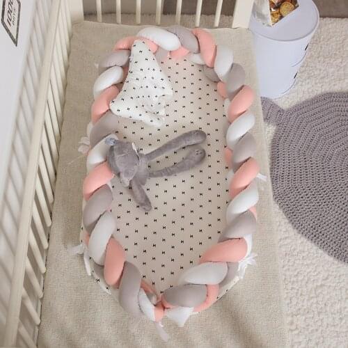 Removable Newborn Protective Cover Cotton Baby Cradle Boys and Girls Bed Cradle Baby Sleeping Nest