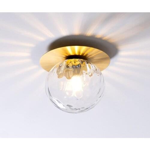Nordic led ceiling light door porch corridor corridor balcony porch glass dome light