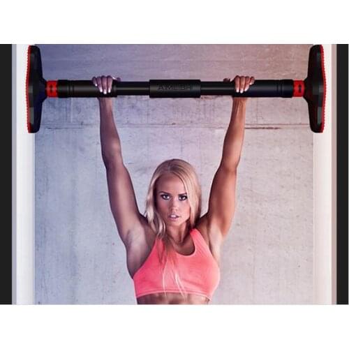 90-130cm indoor pull-ups horizontal bar skidproof door fitness bar body building equipment