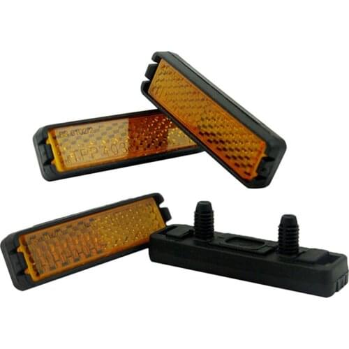 Universal Outdoor Bicycle Plastic Foot Pedal Reflector Night Safe Warning Light Cycling Reflective Decoration Bike Accessory