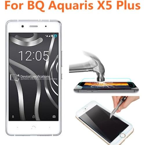 BQ Aquaris X5 Plus Tempered Glass Original 9H High Quality Protective Film Explosion-proof Screen Protector For BQ X5 Plus