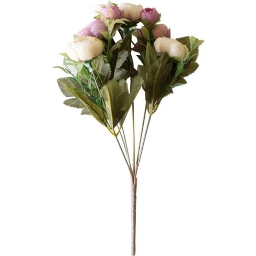1Pc Artificial Flower Camellia Garden DIY Party Wedding Festival Craft Decor