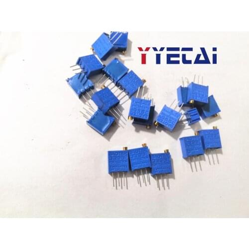 20PCS 3296W-503 50K multi-turn precision adjustable potentiometer 3296 potentiometer 3296W potentiometer DD