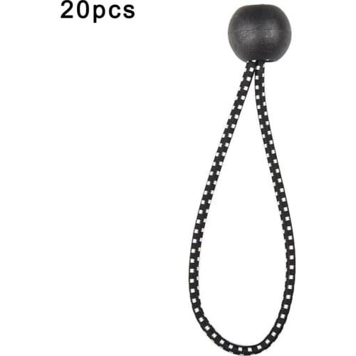 20pcs/set Tarpaulin Oxford Rope Elastic Strapping Ball Bungee Cord Outdoor Tent Canopy Tarp Elastic Oxford Rope Tie