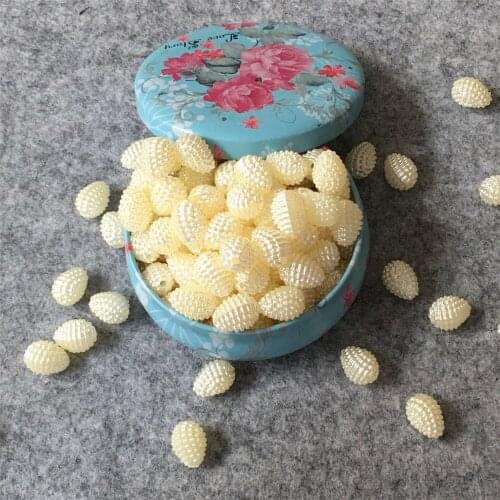 2018 brand new Water drop shaped yangmei ball pearl 12mm*16mm DIY Round Pearl Imitation ABS Beads Jewelry Findings Plastic