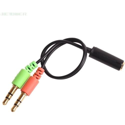 500pcs 3.5mm Audio Splitter Cable for Computer Jack 3.5mm 2 Male to 1 Female Mic Y Splitter AUX Cable Headset Splitter Adapter