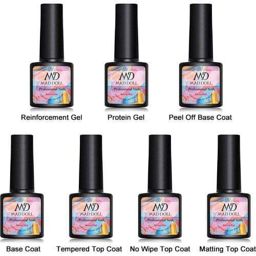 8ml Gel Polish UV LED Nail Varnish For Manicuring 7 Colors Gel Semi Permanent Gel Paint Nail Art DIY Design Tools