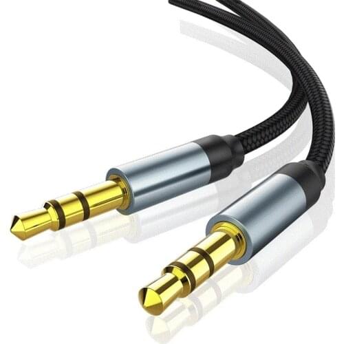 3.5mm Jack Audio Cable Jack 3.5 mm Male to Male Audio Aux Cable For Samsung S10 Car Headphone Speaker Wire Line Aux CordSpeaker