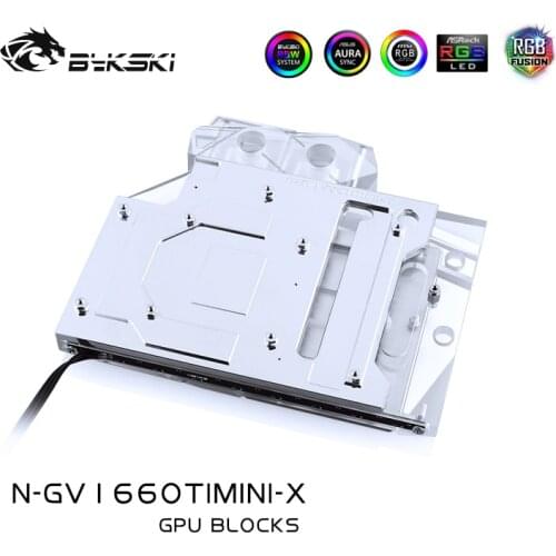 Bykski N-GV1660TIMINI-X GPU Block for GIGA GTX1660TI MINI ITX OC