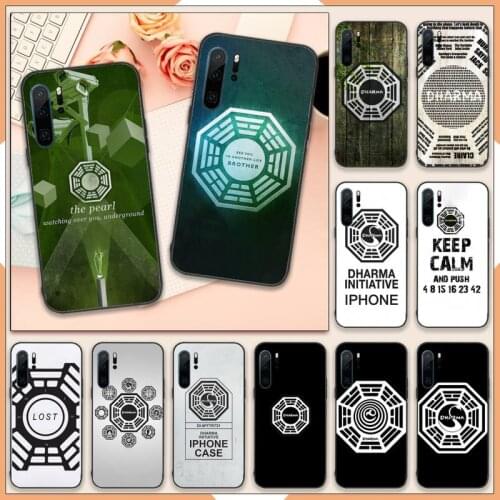 Lost tv series dharma logo Phone Case For Huawei P20 P30 P40 lite Pro P Smart 2019 Mate 10 20 Lite Pro Nova 5t