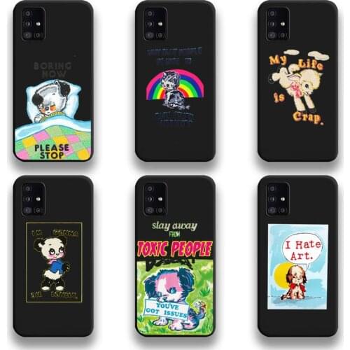 Gifts Sheep Art Dog My Life is Crap Phone Case For Samsung Galaxy A52 A21S A02S A12 A31 A81 A10 A30 A40 A50 A70 A80 A71 A51 5G