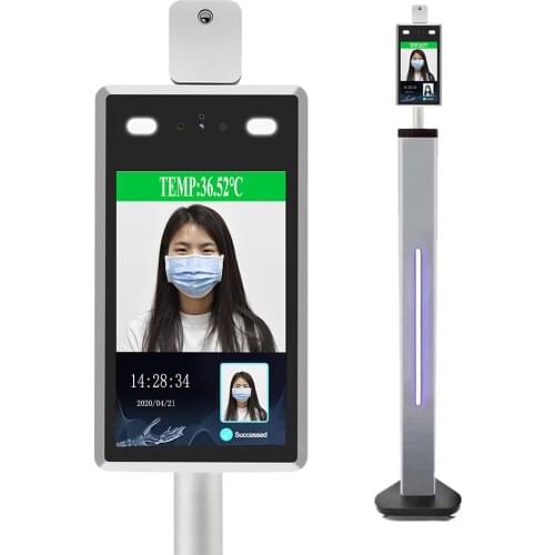 Temperature Detect Camera Face Recognition Temperature Indicator 1080P Voice Alarm Facial Access Control Time Attendance