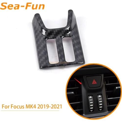 For Ford Focus MK4 2019 2020 2021 Warning Light Switch Trim Cover Decoration Frame Interior Car Styling Accessories