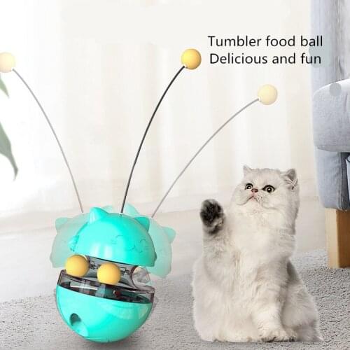 Pet cats and dogs toys food leakage ball tumbler kitten cat toy food feeder tumbler cat turntable toy catch cat and dog supplies