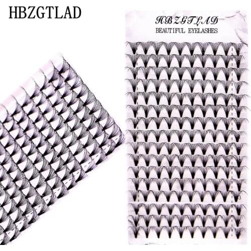 HBZGTLAD Premade Russian Volume Fans 10D/20D Mink Eyelashes short Stem C/D/DD curl Lash Pre made Eyelash Extensions Supplies